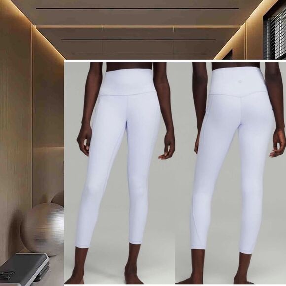 Lululemon Align High-Rise Pant with Pockets 25" Pastel Blue size 14 NWT - Picture 3 of 7